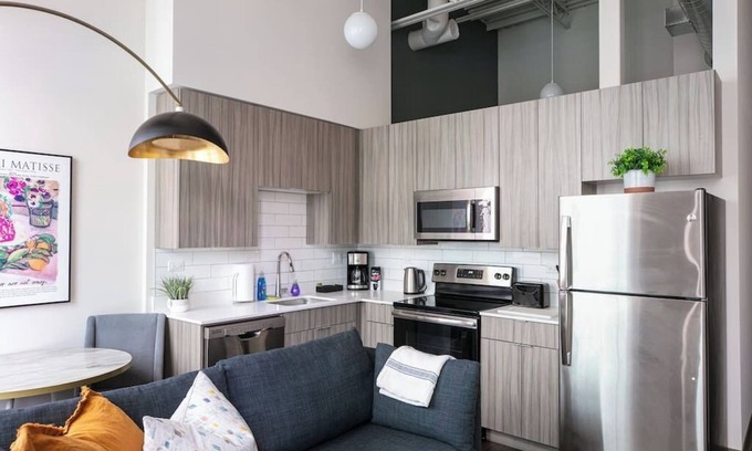 South Loop Apartamento | DTown Mich Ave #10 | gym+rooftop w park view