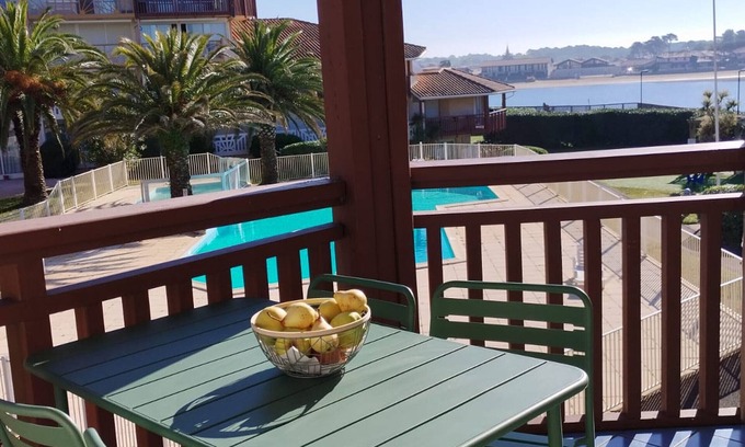 Vieux-Boucau-les-Bains Apartamento | Apartamento Dúplex T2 con Piscina en Vieux-Boucau, Cerca de la Playa