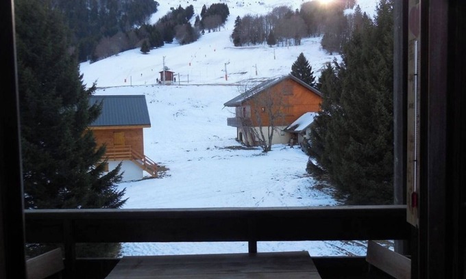 La Morte Apartamento | Apartamento 'Duplex Station Alpe Du Grand Serre' con vistas a la montaña, terraza privada y Wi-Fi