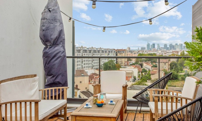 Gennevilliers Apartamento | Duplex Avenida, et sa terrasse - Wekeys