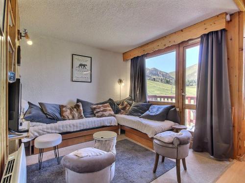 Plagne Villages Apartamento | Duplex calme au pied des pistes, balcon et animaux acceptés - FR-1-455-232