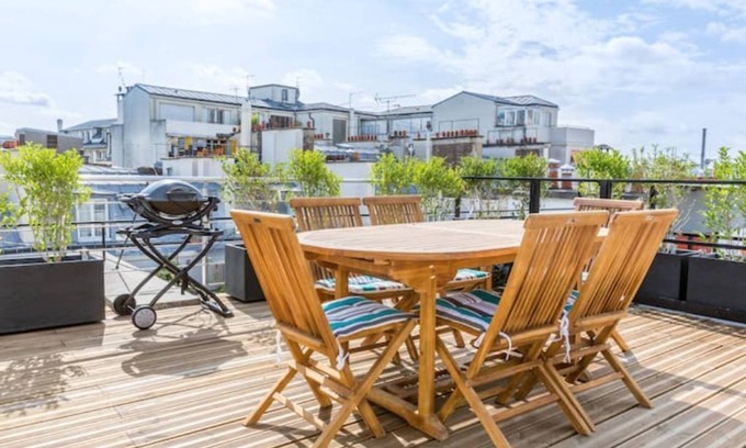 Vivienne Apartamento | Paris centro de dúplex y 360 ° vistas de los tejados de la ciudad y monumentos