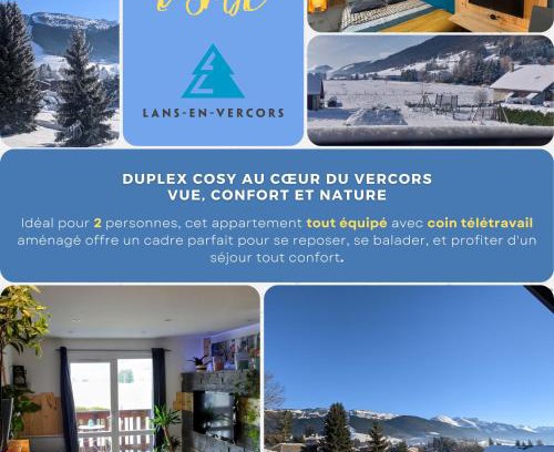 Lans-en-Vercors Apartamento | Duplex Cosy : Moderne, Fonctionnel et Confortable
