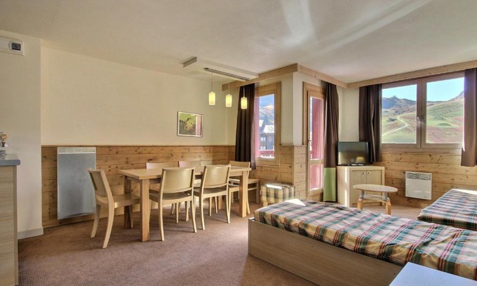Belle Plagne Apartamento | Duplex moderne proche pistes, balcon, cuisine équipée, pour 7 pers - FR-1-455-181