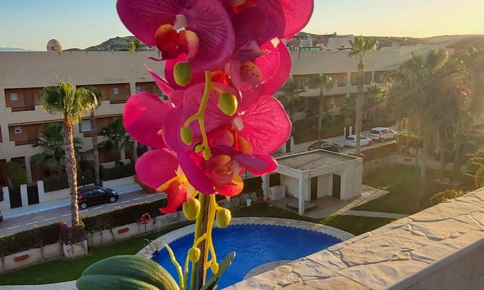 Las Herrerias Apartamento | Ático dúplex con piscina privada y vistas al mar!