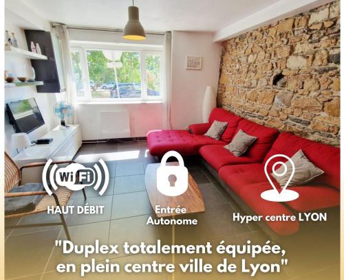 Boucle - Gros Caillou Apartamento | Duplex pour 5 pers, à 2 pas de l'Opéra de Lyon