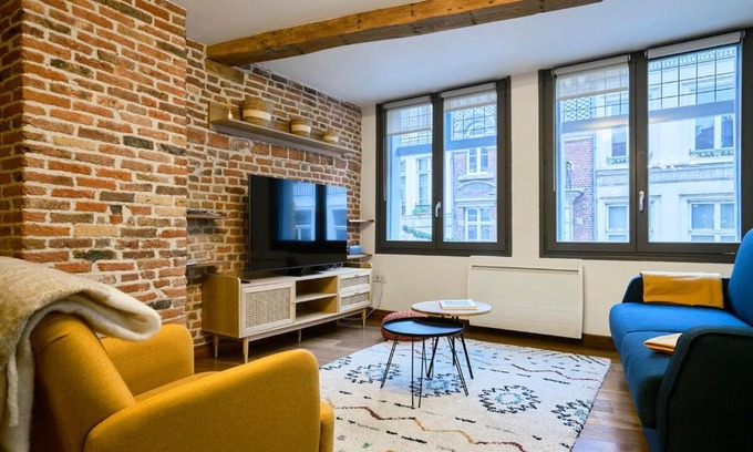 Old Lille Apartamento | Duplex Rue Royale, rooftop, balnéo spa