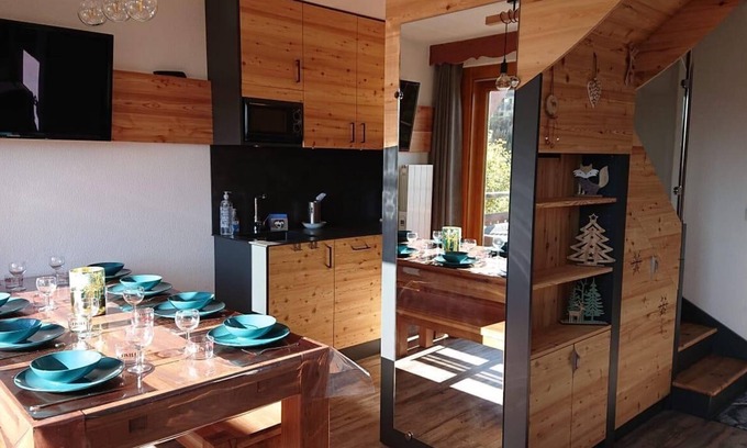 Puy-Saint-Vincent Apartamento | Duplex T5 3* 8/10 pers at 1800m at the foot of the slopes.