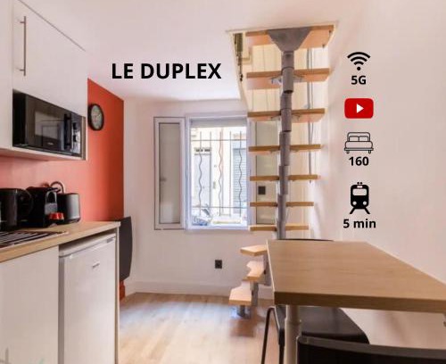 Saint Michel - Mairie Apartamento | Duplex-Université