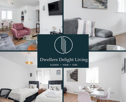 West Thurrock Apartamento | Dwellers Delight Living Ltd Serviced Accommodation Charming 3 Bedroom Flat, Chafford Hundred, Grays with Free Parking & Wifi
