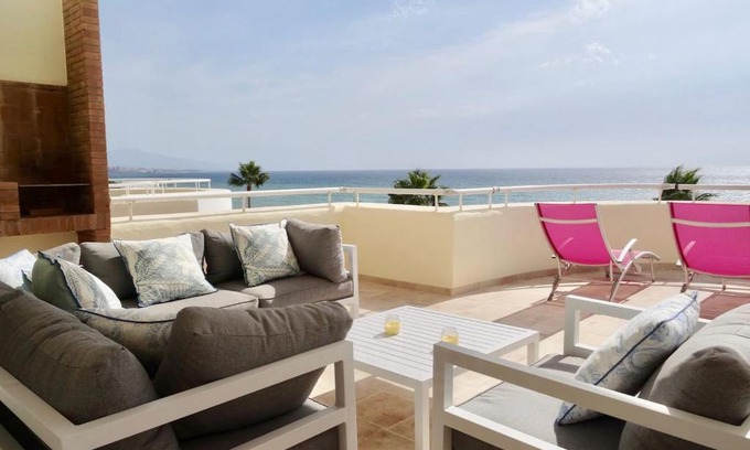 Buenas Noches Apartamento | E1 Espectacular y moderno Dúplex en primera línea - Estepona - Sinfonia del Mar