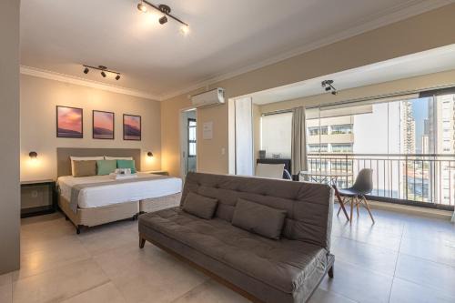Campo Belo Apartamento | Easy Star - Studio iluminado no Campo Belo - UO01H