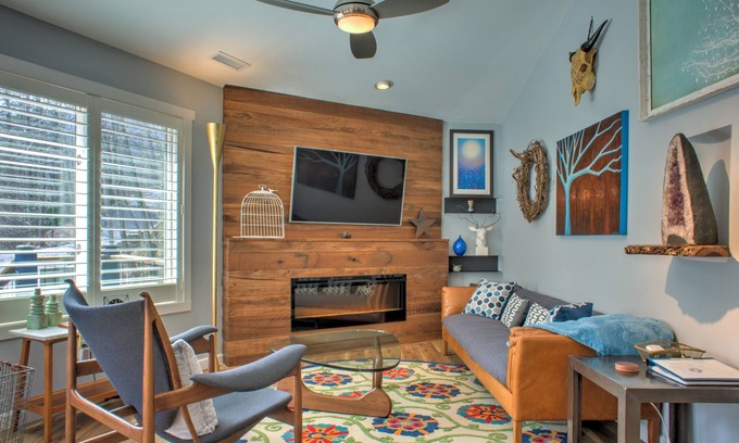Fairview Casa | Eco Roundhouse🌿 Hot Tub, Views + Biltmore Pass | 18min to Asheville