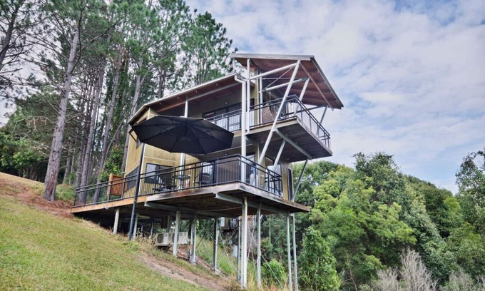 Smiths Creek Chalet De Esquí | Ecoasis Retreat: Sunrise Chalet, Mt Warning Views