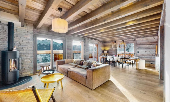 Vex Chalet De Esquí | Ecureuil noir COSY & QUIET chalet 10 personnes