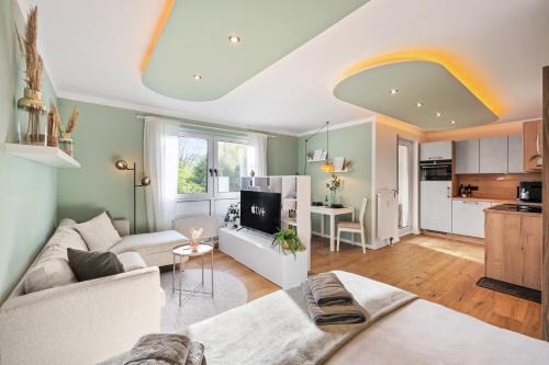 Schloßchemnitz Apartamento | EDLER WOHNRAUM Luxuriöse Stadtoase mit Balkon, Kaffeevollautomat, Lift & Parkplatz