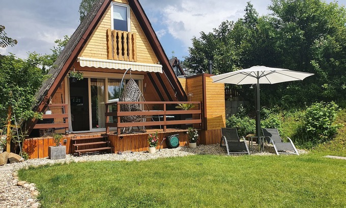 Feriendorf Eichwald Casa | Eichwald - "Häschen" Idyllic vacation home in the countryside with garden sauna.