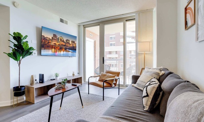 Ballston Apartamento | Elegant Apt Near Metro & Eats