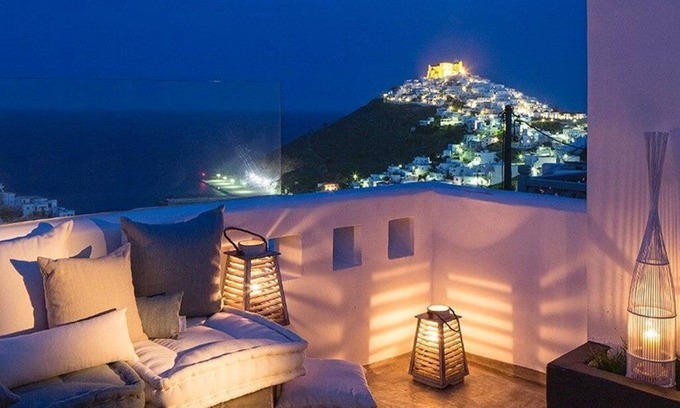 Astypalaia Villa | Elegante Villa Astypalaia | Villa Ble | Aire Acondicionado | Banera de hidromasaje | 2 Dormitorios |
