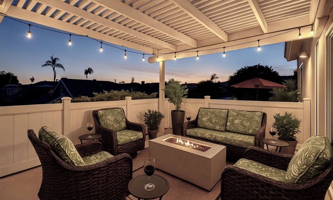 Pierpont Bay Casa | Elegant Beach-View Vacation Rental, Just 99 Steps 2 Sand, Pet-friendly!