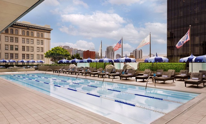 Civic Core Hotel | Elegant King Suite at Westgate Hotel, Poolside Ambience, Central San Diego