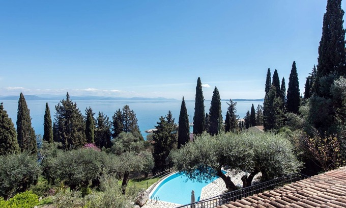 Benitses Villa | "Elevate Your Corfu Retreat: Lucky Villas - Tranquil Hillside Oasis with Private Pool, Spectacular Sea Views, and Tailored Luxury"