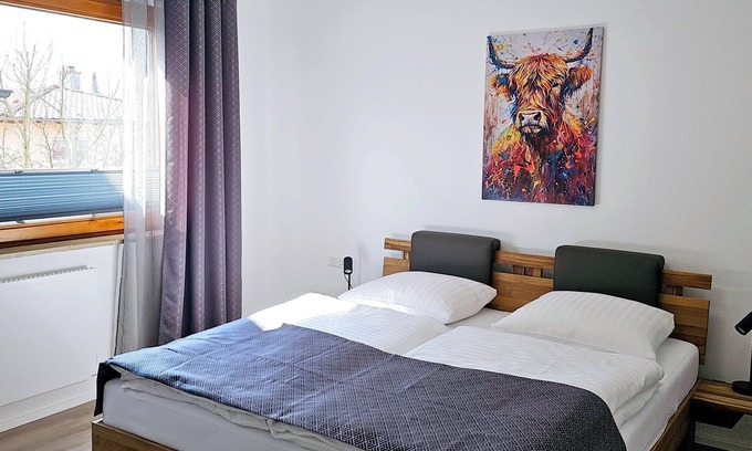 Heidenheim an der Brenz Apartamento | Elodia Luxury Apartment - Wi-Fi, Smart TV, Terrace, Kitchen, Towels