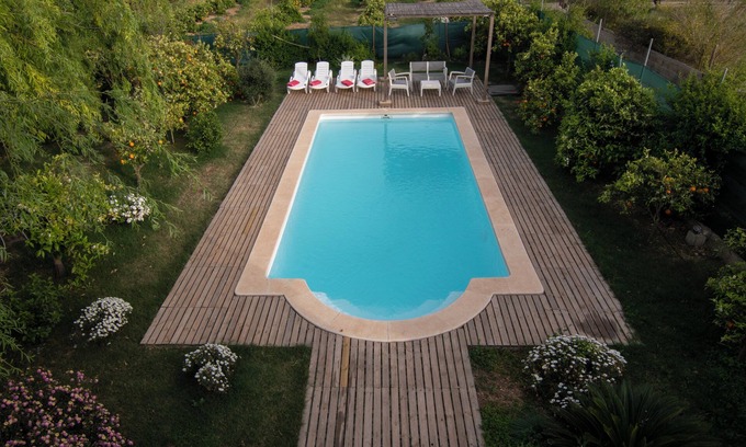 Sa Pobla Cabaña | ELS TARONGERS, CON JARDÍN Y PISCINA