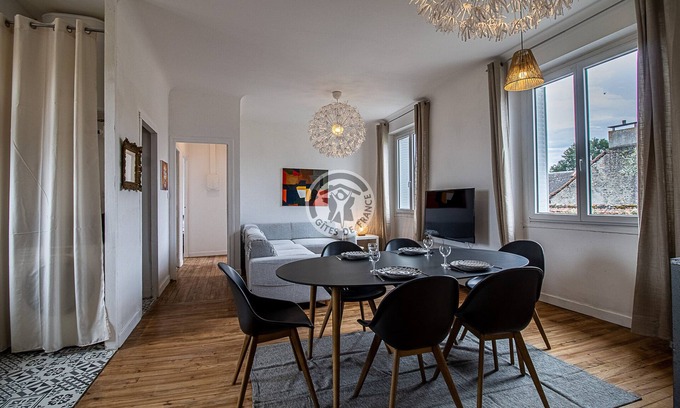 Borderes-sur-l'Echez Apartamento | En Aparté à Bordères/Eche-Apartamento-Exclusivo-Baño con bañera-Vista al campo