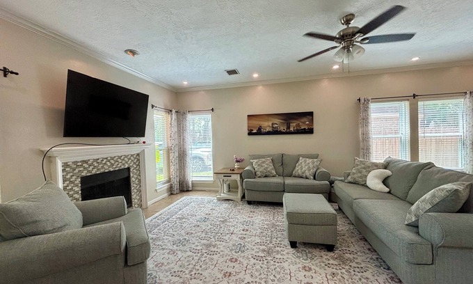 Clear Lake Casa | Enjoy our complimentary coffee bar in our quiet retreat in a great location.