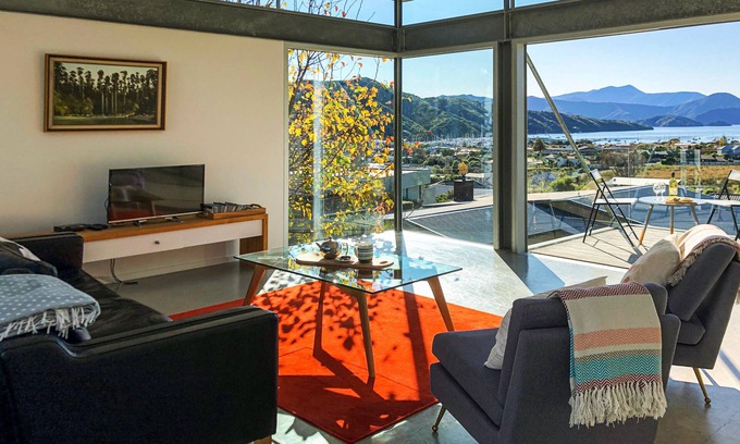 Waikawa Bay Casa | Sonidos de Marlborough - disfrutar de la vista