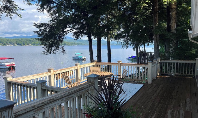 Schroon Lake Casa | Enjoy this amazing waterfront property on Schroon lake with private beach