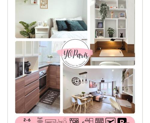 Bourg-la-Reine Apartamento | Entire 60m2 apartment - Close to Paris - Parking - Kitchen - 2min RERB - Olympic'24