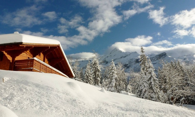 Ormont-Dessus Chalet De Esquí | Hermosa casa soleada, orientación sur, gran comodidad, vista Glaciar Diablerets