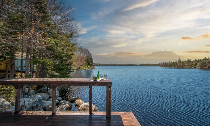 Halifax County Cabaña | Entire home - Cozy lake home with private dock. Pet 🐶 friendly - with hot tub