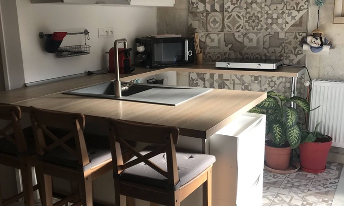 Saint-Sorlin-de-Conac Casa | Entre Royan et Bordeaux T2 Cosy Avec Terrasse