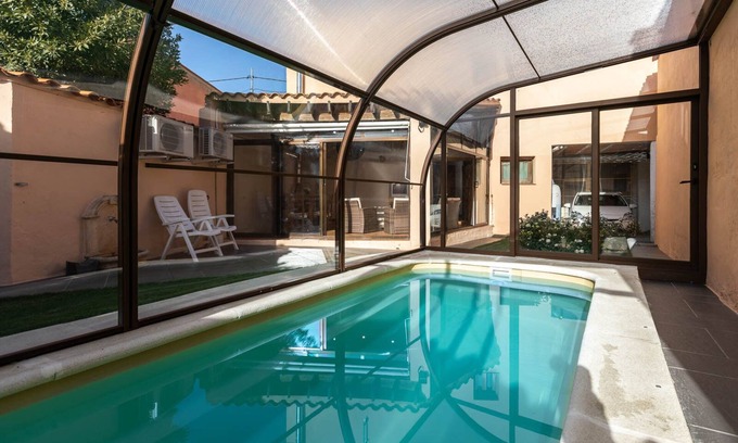 Pajares de la Lampreana Casa | CASA ERNESTO. JARDÍN CON PISCINA, PORCHE Y GARAJE.