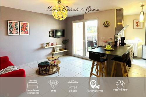 Genas Apartamento | Escale Détente Genas proche Eurexpo