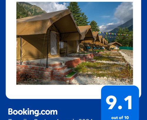 Rakchham Otro | Escape Adventure Camps By Escape Stays, Luxury Swiss Camps by Glacier water Stream, Complimentary Bonfire, Travelers Award winner from Last 4 Years