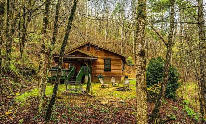 Bryson City Cabina | Escape to the serene Dragonfly Cabin in Bryson City