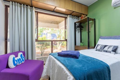 Asa Norte Apartamento | Estúdio aconchegante e funcional, cama casal ou 2 de solteiro, ar-cond, wi-fi, Netflix e cozinha