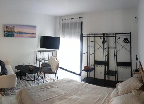 El Molinillo Apartamento | Estudio Centro Málaga Terraza y Barbacoa