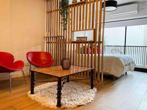 Barrio Abasto Apartamento | Estudio en Palermo con balcon y edificio con amenities