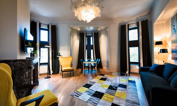 Wijk van de Squares Apartamento | Distrito Europea - Brillante y Diseño Apartamento con terraza