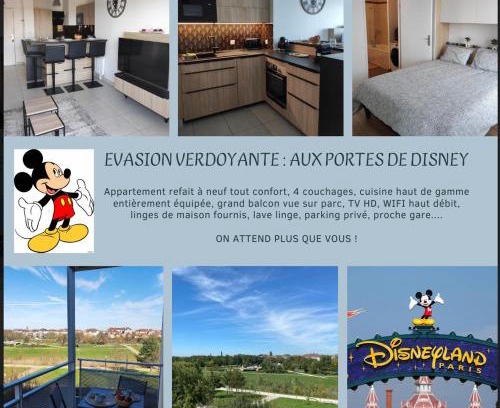 Bussy-Saint-Georges Apartamento | Evasion verdoyante à Disney