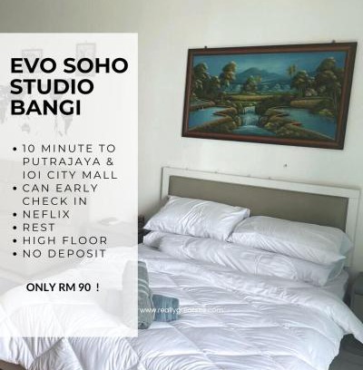 Bangi Sentral Apartamento | EVO Soho Bangi Netflix putrajaya early check-in