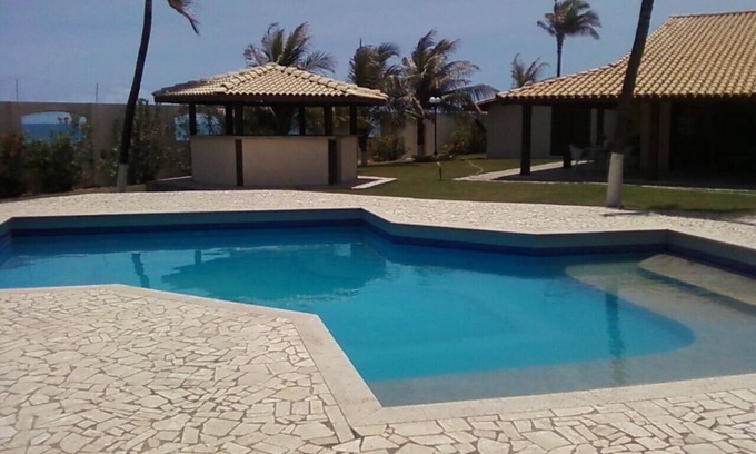 Ipitanga Casa | Excellent House 8 Suites, on the Seafront, Swimming Pool, Barbecue, Kiosk, Pergola