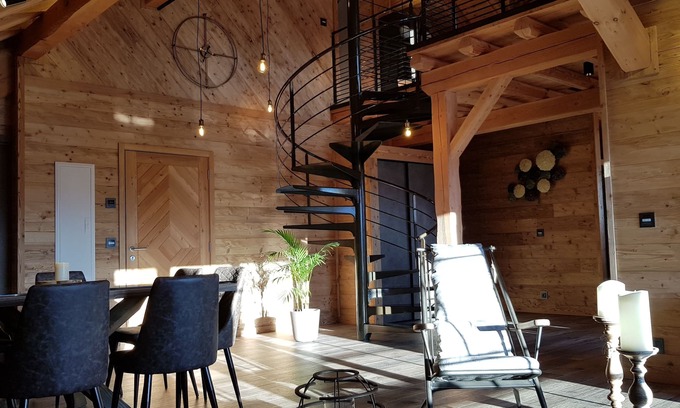 Villard-Reculas Chalet De Esquí | Nuevo 2020! Chalet excepcional, con zona wellness, ski-in ski-out