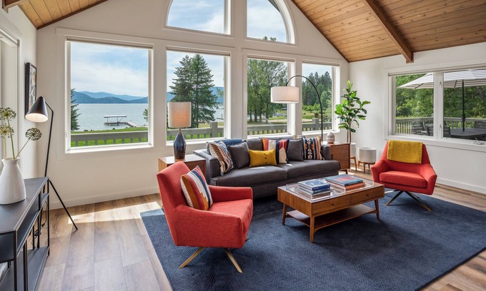 Sandpoint Casa | Exceptional Waterfront | Beach, Dog Friendly, Hot Tub