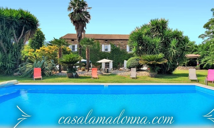 Santa-Lucia-di-Moriani Casa | Nuevo precio 1550 euros !!! Encantadora casa con piscina climatizada 11 pers max
